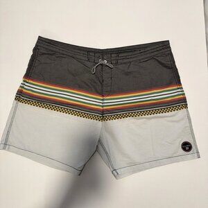 Billabong Men's Board Shorts Swim Rasta Multi Color Size 44 8" Inseam